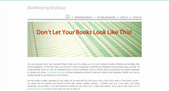 Desktop Screenshot of bookkeepingboutique.com