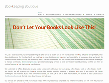 Tablet Screenshot of bookkeepingboutique.com